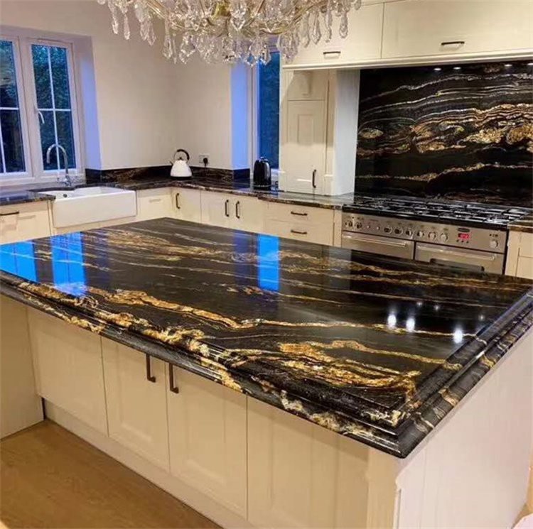 Nero Volcano Granite kitchen countertop