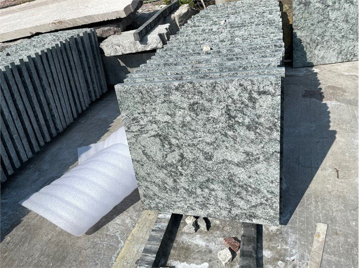 Olive Green Granite Flamed