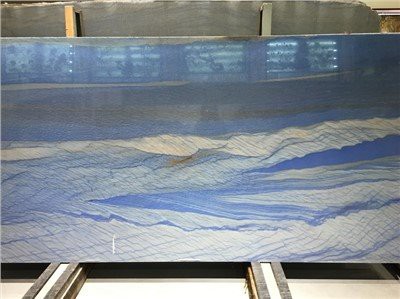 Кварцит Azul Macaubas для дизайна кухни