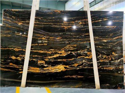 Полированный черный гранит Fusion для столешницы