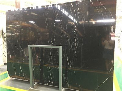 Популярные мраморные плиты Nero Marquina