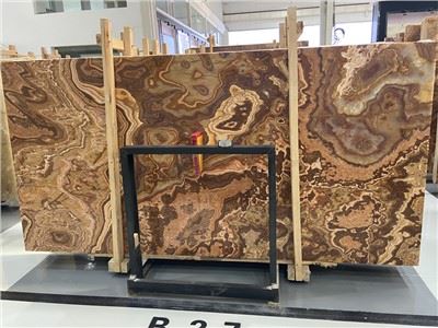 Полупрозрачные плиты Tiger Onyx Brown Onyx