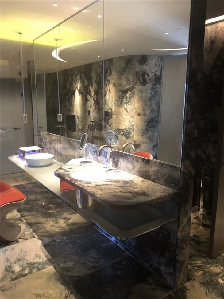 Valley Orchid Quartzit bathroom vanity top