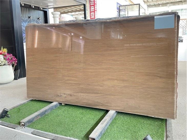 Walnut Quartzite Slab For Kitchen Tops