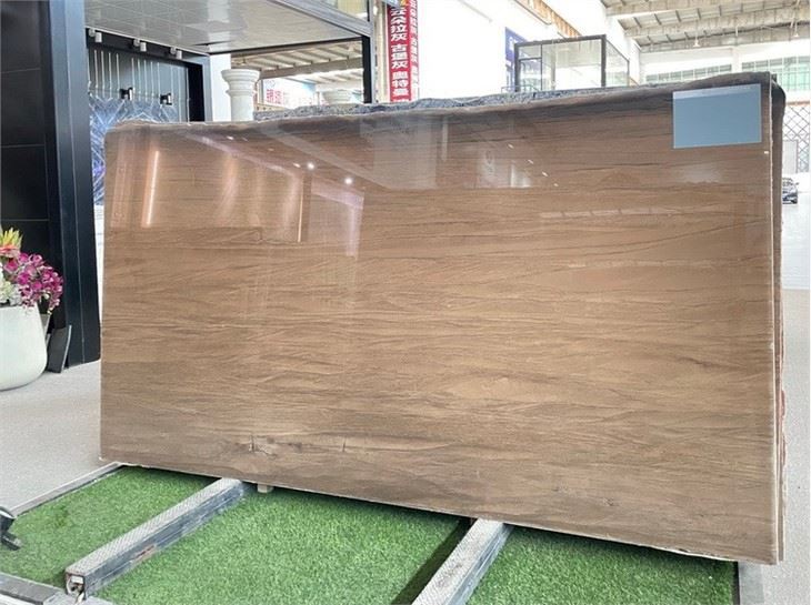 Walnut Quartzite Slab For Kitchen Tops