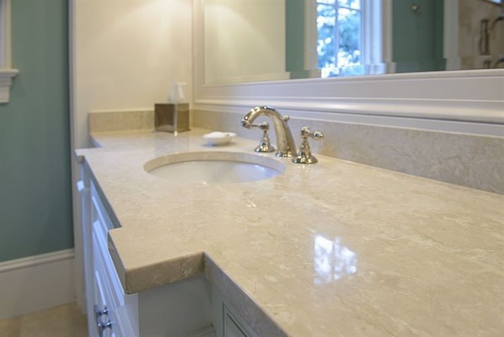 Botticino Classico Marble bathroom countertop
