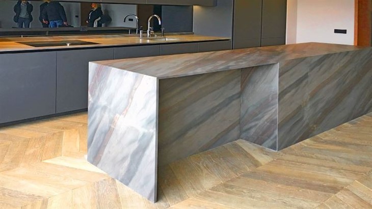 Elegant Brown Quartzite kitchen worktop