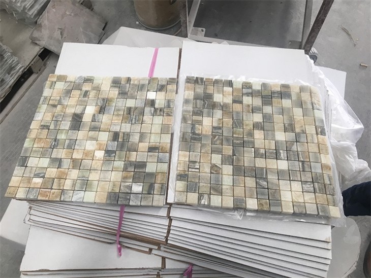 Argento Onyx mosaic tile