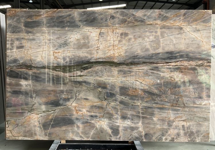 Siana Blue Tempest Quartzite Slab