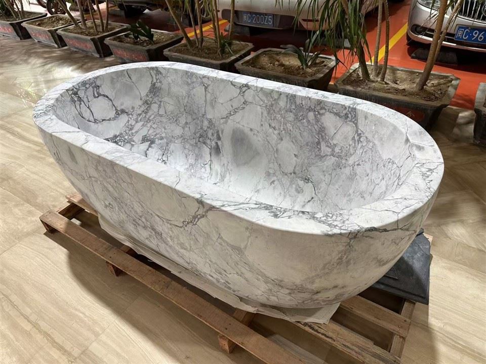 White Marble Bathtub