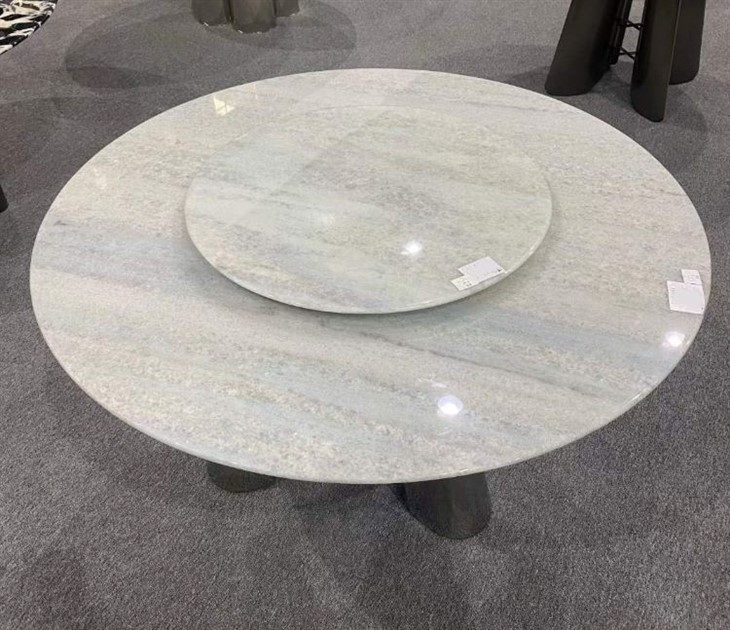 Crystal Blue Marble Living Room Table