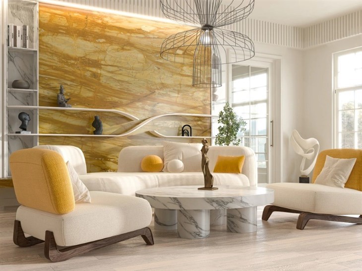 Giallo Sienna Marble Slab