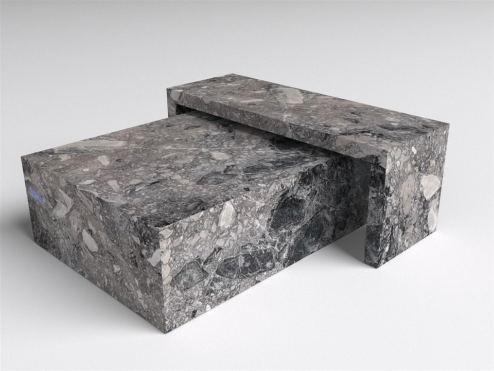 Glacier marble coffee table
