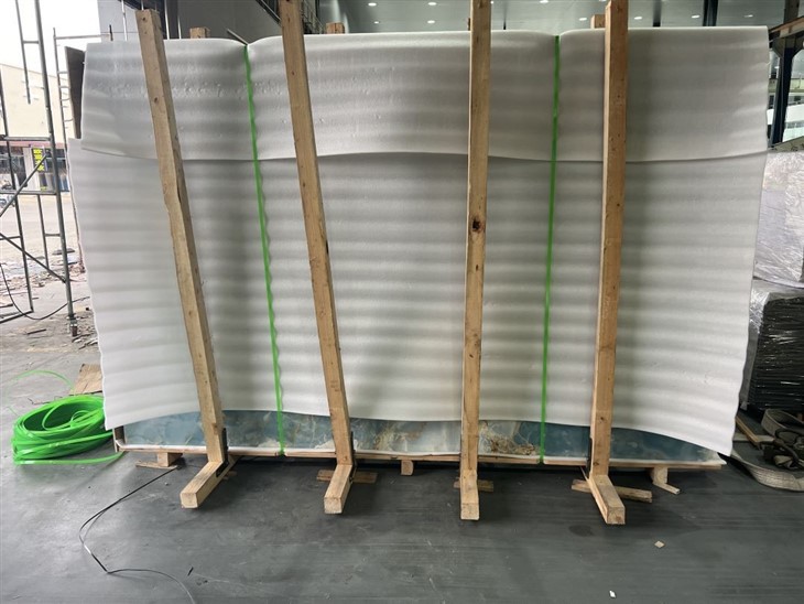 Light Blue Onyx Marble Slab