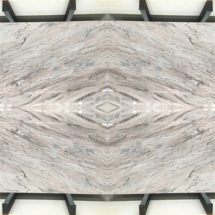 Palissandro brown marble bookmatched