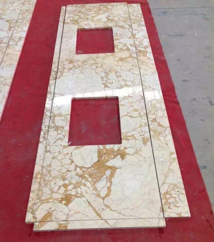 Calacatta Vagli Oro Marble Double Wash Basin Calacatta Vagli Oro Marble Double Wash Basin