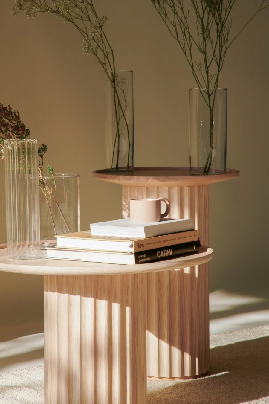 Round Beige Marble Coffee Table Set Round Beige Marble Coffee Table Set