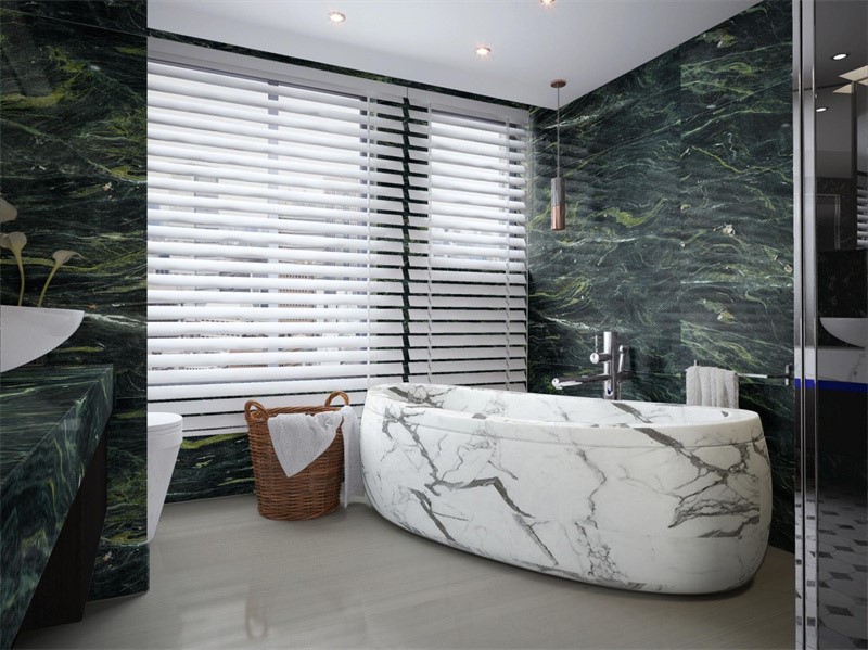 Verde fusion granite wall Verde fusion granite wall