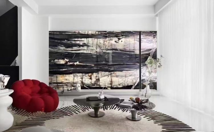 Grey Bayou Quartzite feature wall Grey Bayou Quartzite feature wall