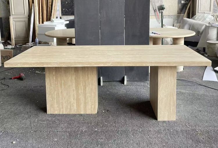 Beige Travertine Dining Room Table Beige Travertine Dining Room Table