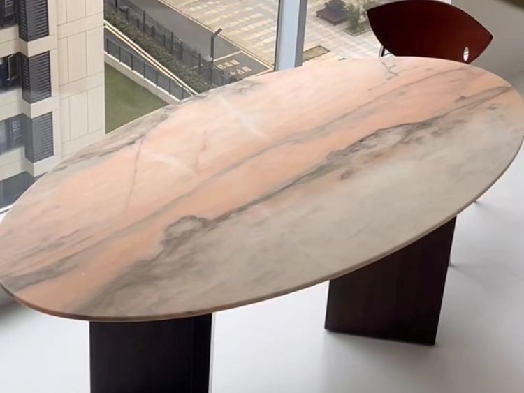 Pink Rosa Portugal Portogallo Marble Dining Table