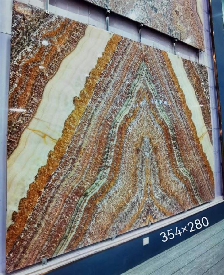 Ruby Red Onyx Wall Cladding