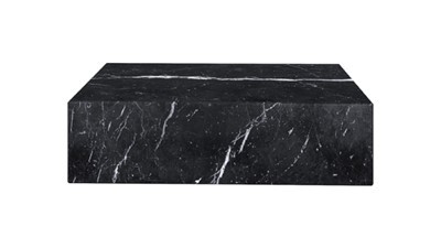 Журнальный столик из мраморных блоков Nero Marquina