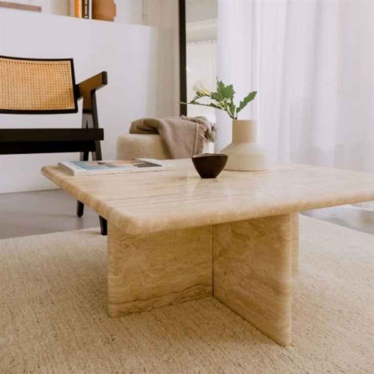 Travertine Natural Marble Coffee Table